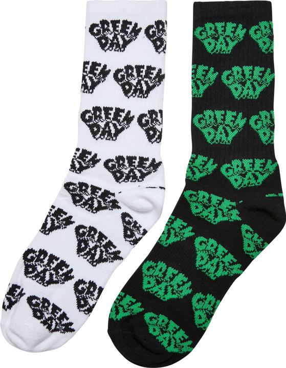 Produktbild Merchcode Green Day Socks 2-Pack - 139831 (2er Pack, 39 - 42)