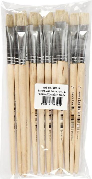 Produktbild Creativ Company Houten Kwasten - Nr. 12, Korte Steel, 12st. (11 mm)