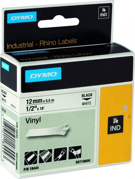 Productafbeelding Dymo 18444 Vinyl tape (1.20 cm, Zwart)