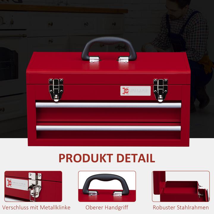 Actual product image Durhand Werkzeugkiste Stahl Rot