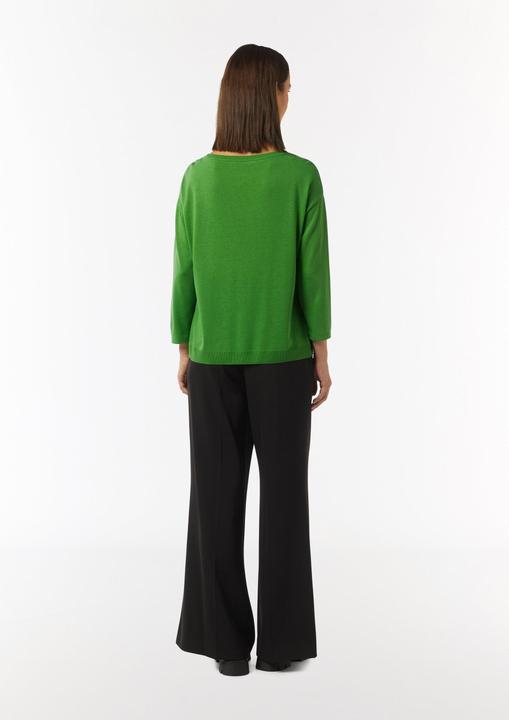 Produktbild Comma T-Shirt Longsleeve aus Strickjersey mit U-Boot-Ausschnitt (36)