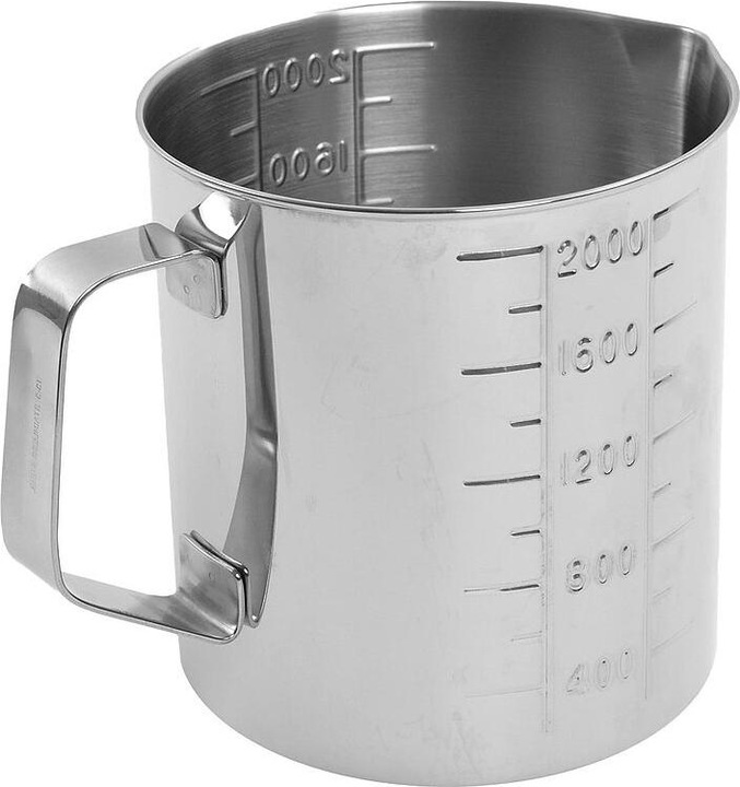 Produktbild Teqler Messbecher aus Edelstahl 2l (2000 ml)