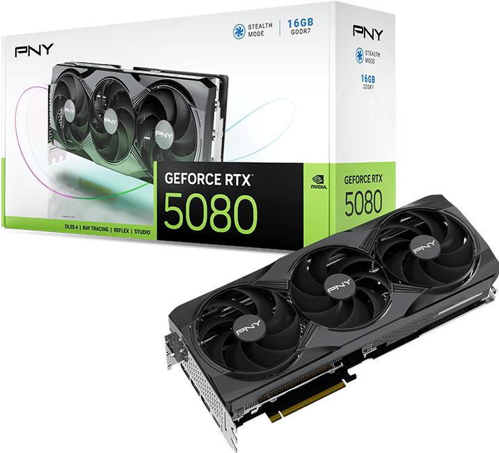 Produktbild PNY GeForce RTX 5080 (16 GB, GDDR7)