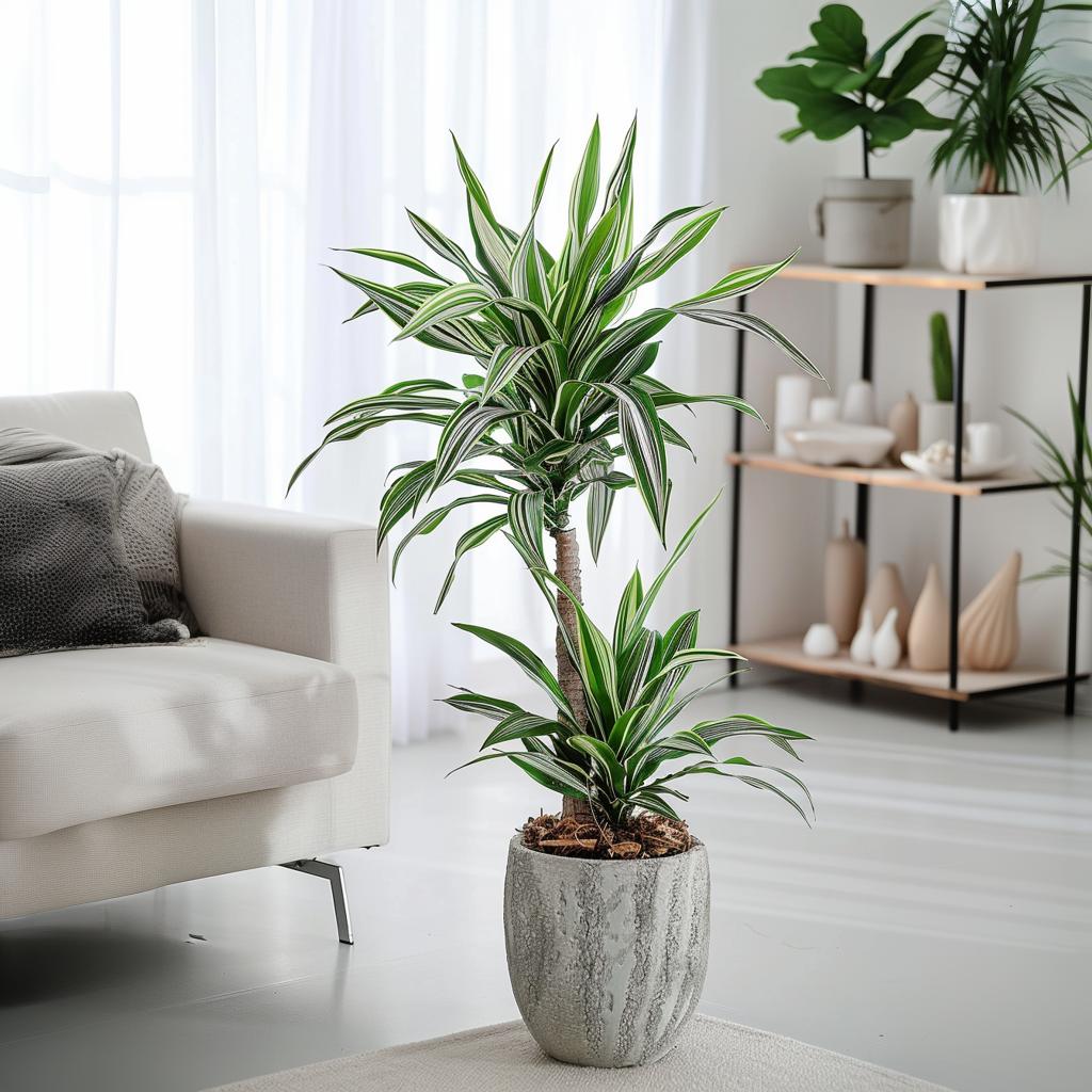 Thumbnail - Plant in a Box, Pflanzen, Dracaena deremensis 'White Stripe' - (60 cm)