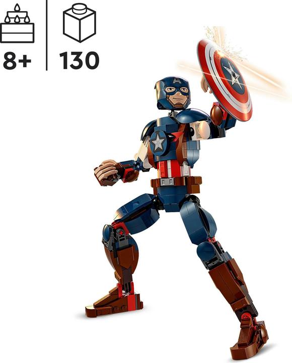 Actual product image LEGO Captain America Building Figure (76258, LEGO Marvel)