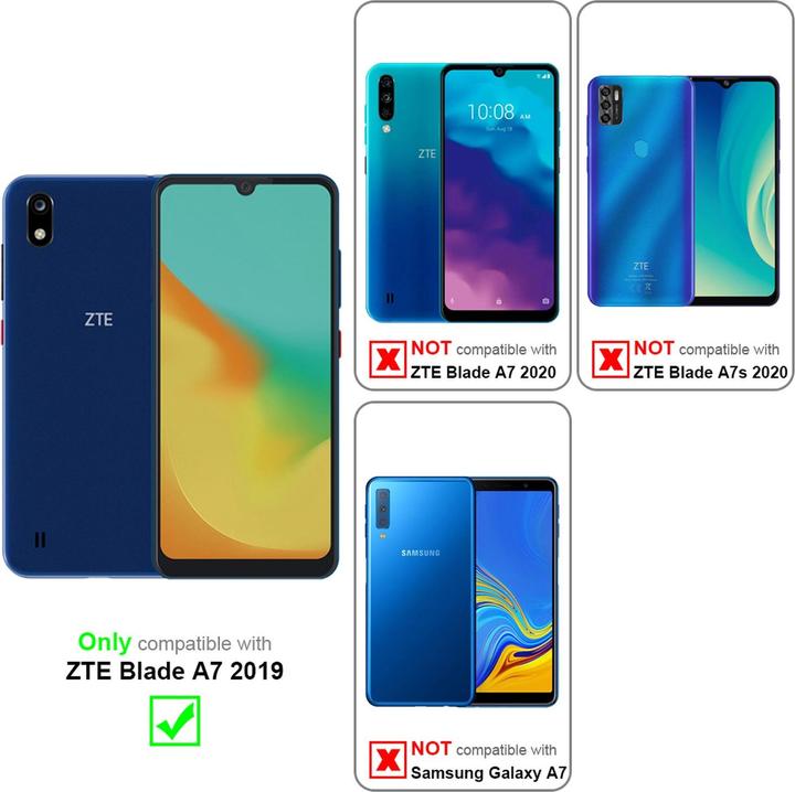 Actual product image Cadorabo Book Invisible Magnet Cover (ZTE Blade A7)