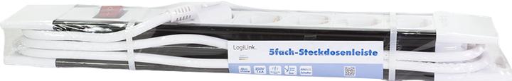 Actual product image LogiLink socket strip (5x, CEE 7/3, 3 m)