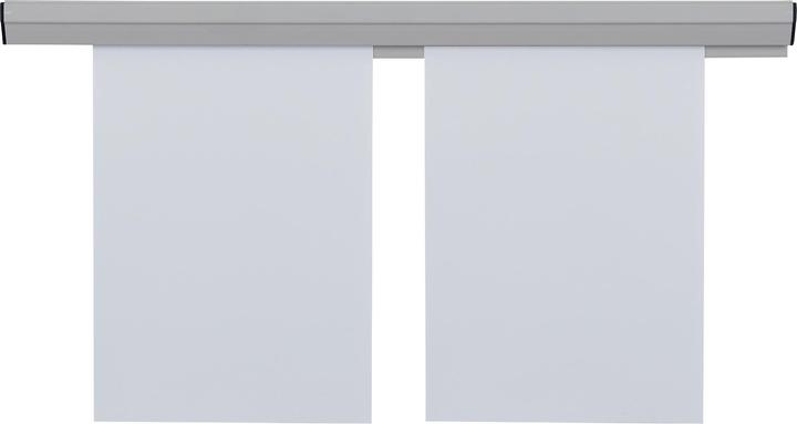 Franken Papierklemmschiene, selbstklebend, Länge: 580 mm Kunststoff, beliebig erweiterbar, Wandmontage mit S (210 x 297 mm)