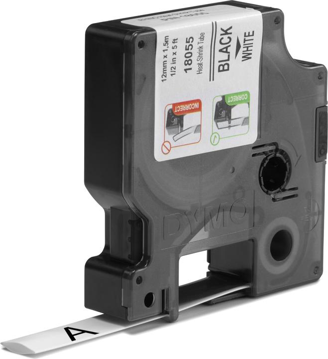 Produktbild Dymo Rhino Heissschrumpfschlauch (1.20 cm, Weiss)