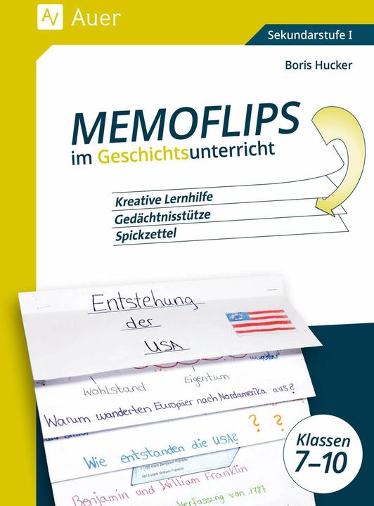 Produktbild Memoflips im Geschichtsunterricht Klassen 5-10 (Deutsch, Boris Hucker, 2023)