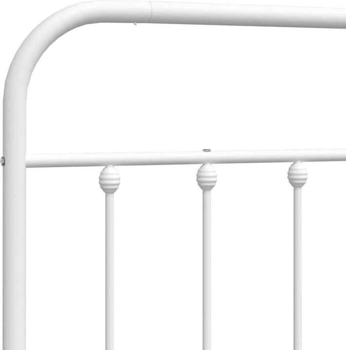 Actual product image vidaXL Kopfteil Metall Weiss 160 cm, Farbe: Weiss, Material (166 x 3 x 100 cm)
