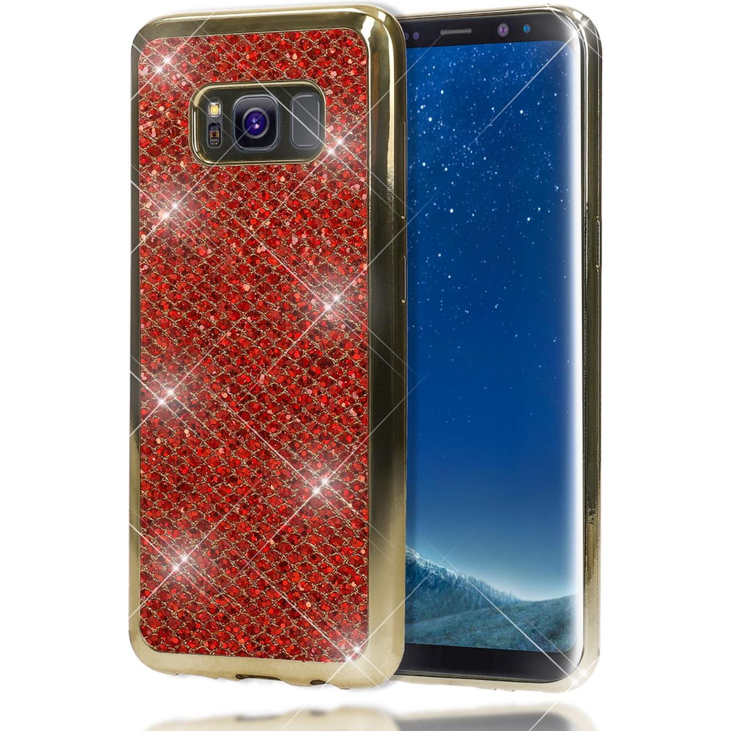 Nalia Handyhülle (Samsung Galaxy S8+), Smartphone Hülle, Rot