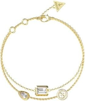 Produktbild Guess Double Gold-Plated Bracelet With Zircons 4g Light Jubb05237jwyg (Edelstahl)