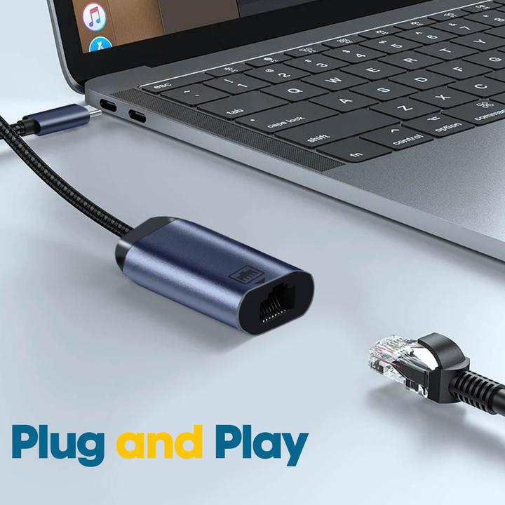 Image du produit Avizar ADA-LONG-C2RJ, câble adaptateur USB-C / Ethernet (RJ45 (1x))
