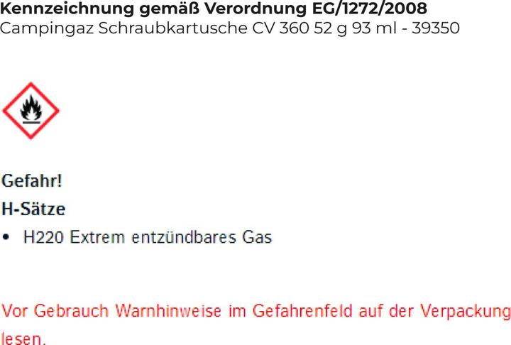 Produktbild Campingaz Cv 360
