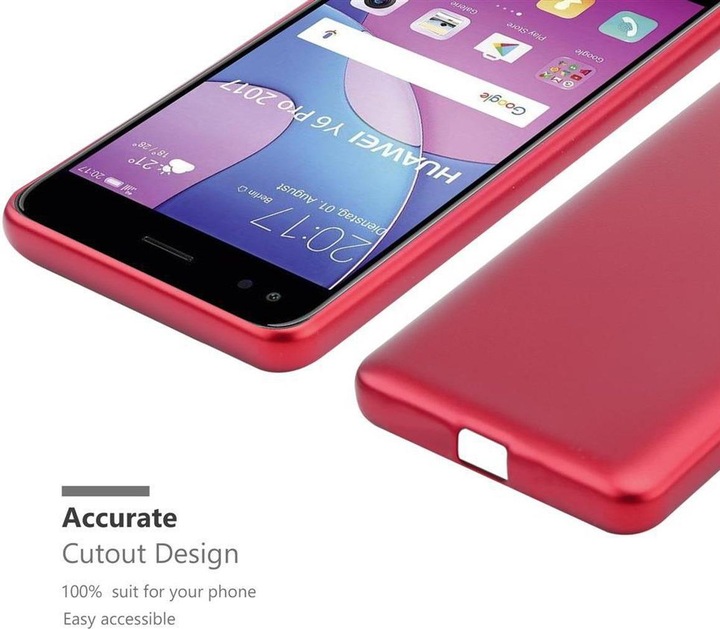 Produktbild Cadorabo TPU Matt Metallic Cover (Huawei Y6 Pro (2017))