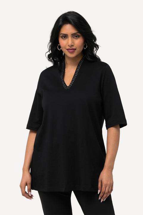 Produktbild Ulla Popken T-Shirt, A-Linie, Kelchkragen, Halbarm (50, 52)