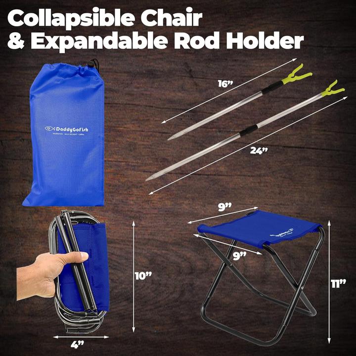 Immagine prodotto DaddyGoFish Set da pesca (Set da pesca, Telescopio)