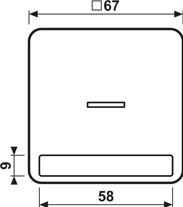 Actual product image JUNG Control rocker switch CD aws glz CD590NAKO5WW