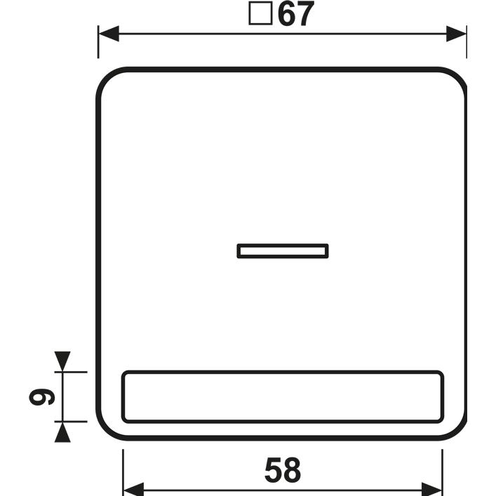 Thumbnail - JUNG, Zubehör Schalterprogramm, Kontrollwippe Schalter CD aws glz CD590NAKO5WW