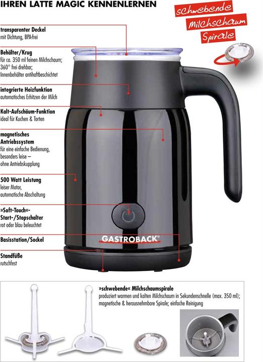 Produktbild Gastroback Latte Magic (25 cl)