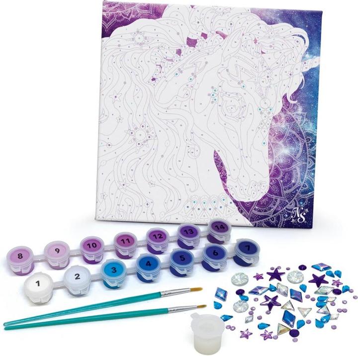 Actual product image Nebulous Stars Painting by numbers on canvas