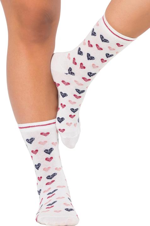 Immagine prodotto Ulla Popken Calze corte in confezione da quattro con Love (confezione da 4, 50/56)