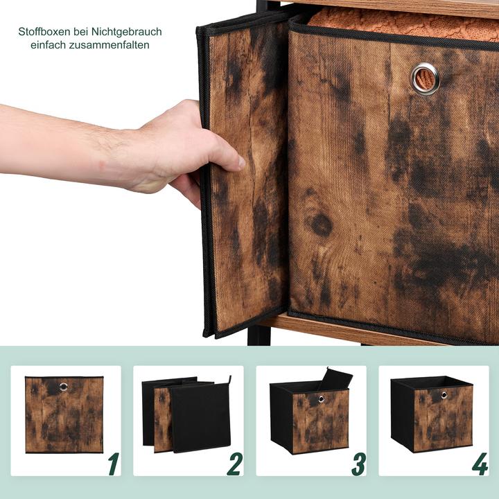 Produktbild Relaxdays 6x Aufbewahrungsbox (33 cm, 36 l, 6x)