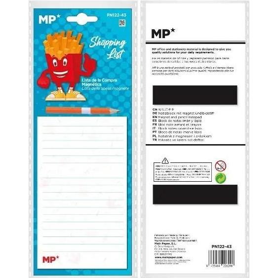 Teka, Quaderni + Bloc notes, Magnetisches Notizbuch für den Kühlschrank mit Bleistift