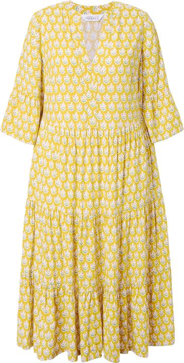 Produktbild Studio Untold Maxikleid, abstrakter Blätter-Print, 3/4-Ärmel, Volants (54)
