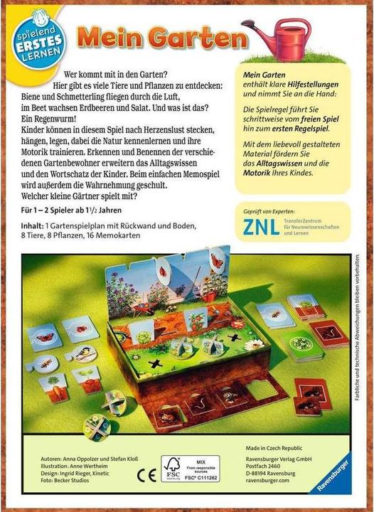 Produktbild Ravensburger Spielend Erstes Lernen: Mein Garten (Deutsch)