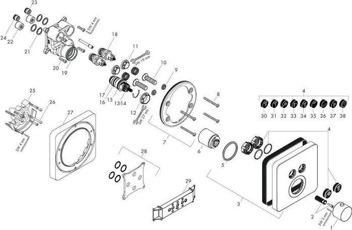 Produktbild Axor Unterputz Thermostat