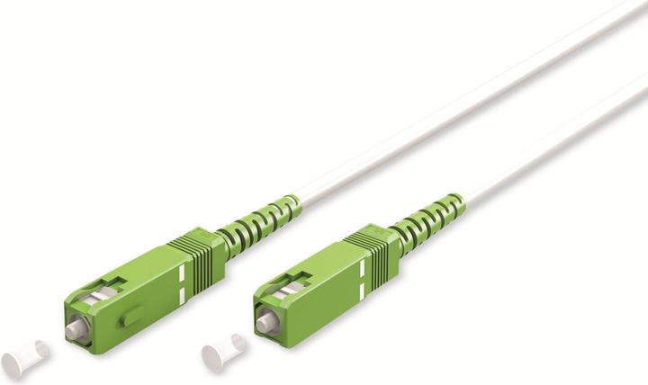Image du produit Goobay Câble à fibre optique FTTH, monomode OS2 White, blanc simplex, 15 m (S/UTP, CAT6, 15 m)