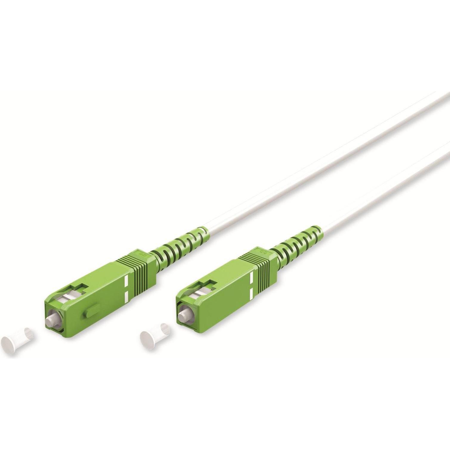 Thumbnail - Goobay Glasfaserkabel FTTH, Singlemode OS2 White, weiss Simplex, 5 m (UTP, 5 m), Netzwerkkabel