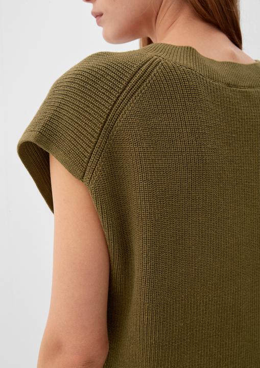 Produktbild s.Oliver Strickpullunder Strickpullunder mit V-Ausschnitt (34)