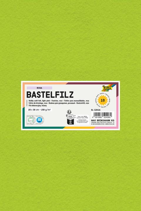 Produktbild Folia Bastelfilz, (B)200 x (H)300 mm, 150 g/qm, hellgrn