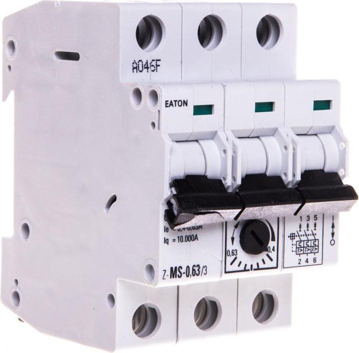 Actual product image Eaton Motor protection switch, 0.4-0.63 A, 3p 248405
