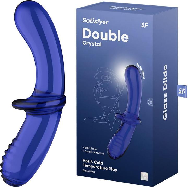 Produktbild Satisfyer Doppel Kristall Dildo Blau