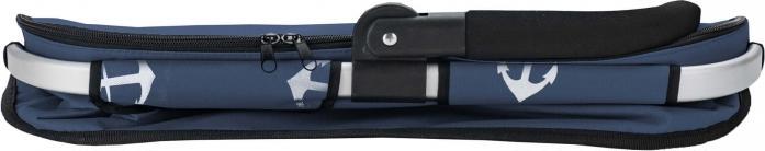 Productafbeelding Genius Falko Boodschappenmandje, donkerblauw met ankers