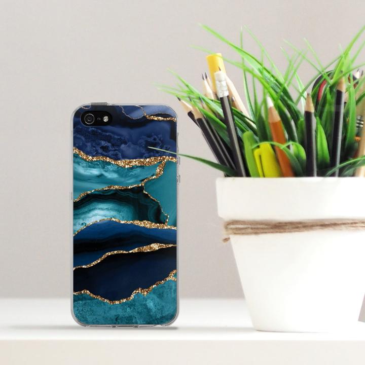 Produktbild DeinDesign Silikon Hülle für Apple iPhone 5s Handyhülle Case Smartphone Schutzhülle Glitzer Look Trends (Apple iPhone 5s)