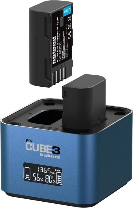 Hähnel ProCube3 DSLR Charger Panasonic fr DMW-BLC12, BLF19, BLJ31 und BLK22 (Kamera Akku Ladegerät)