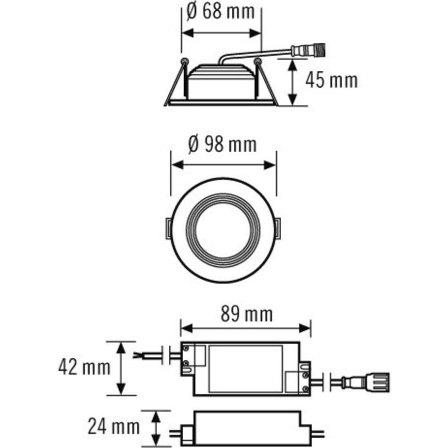 Thumbnail - Esylux, Wandleuchte + Deckenleuchte, LED-Downlight (500 lm)