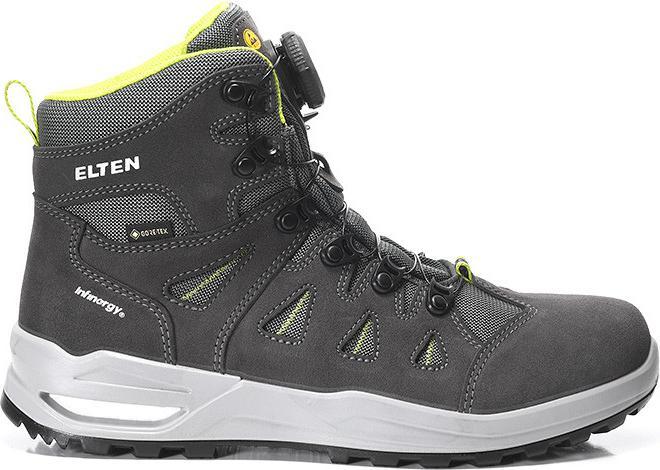 Actual product image Elten Professional boots RILEY XXF BOA® GTX grey-lime Mid ESD O2 WR CI Gr. 48 (O2, 48)