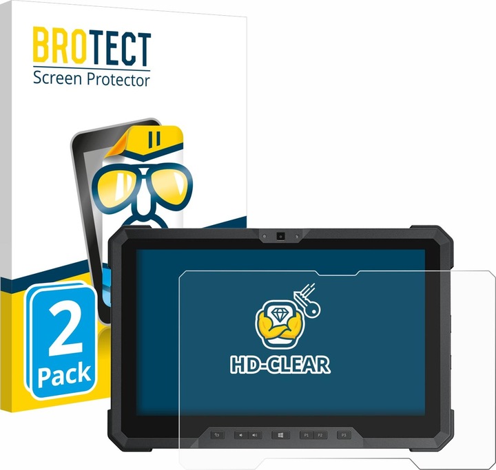 Produktbild BROTECT Schutzfolie Displayschutz Klar (2 Stück, Latitude 12 Rugged 7212)
