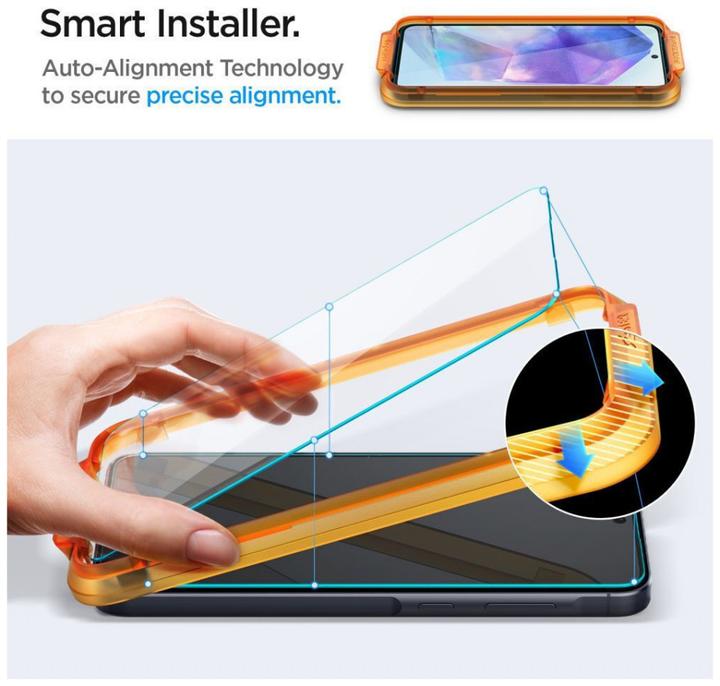 Immagine prodotto Spigen ALM Glas.Tr Sam A55 5G 2szt. szkło hartowane AGL07775 (2 pz., Samsung Galaxy A55)