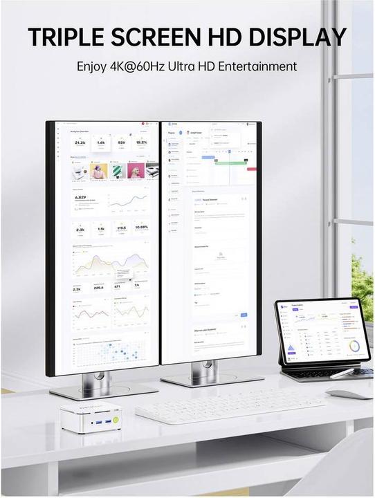 Produktbild GMKtec Mini PC, AMD Ryzen™ 5 3500U (16+256GB @DDR4, WIN 11 Pro) Mini PC (256 GB, 16 GB, AMD Ryzen 5 3500U)