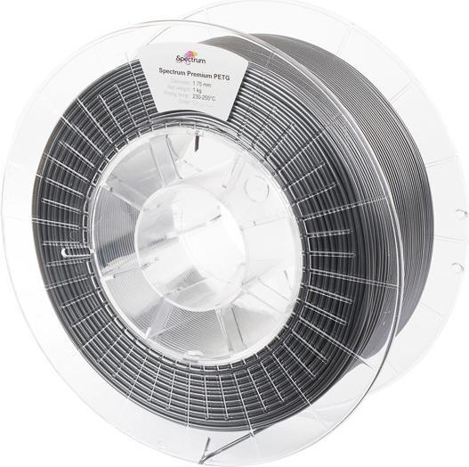 Actual product image Filament PETG dark grey 1.0kg 1.75mm (PETG, 1.75 mm, 1000 g, Grey)