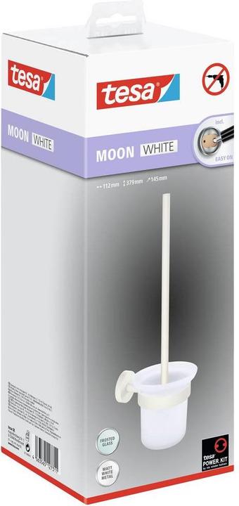 Produktbild tesa MOON WHITE Bürstenset inkl. Klebelösung ohne Bohren