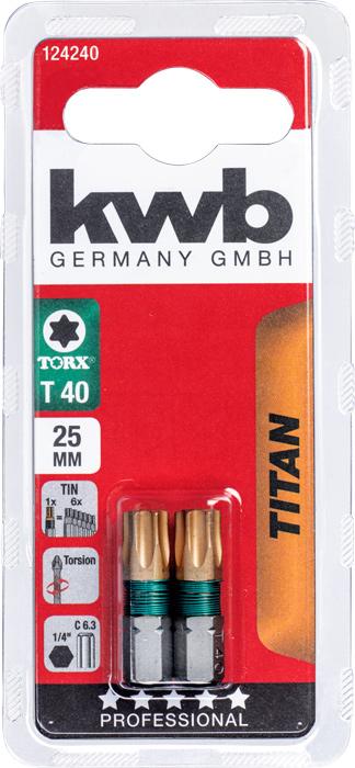 Produktbild kwb TITAN Bits, 25 mm, T 40
