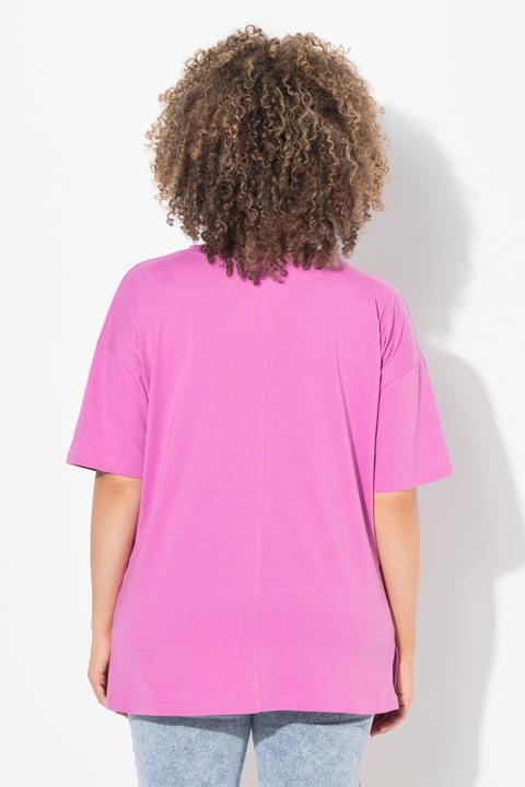 Produktbild Ulla Popken T-Shirt, Schriftdruck, Oversized, Rundhals, Halbarm (46, 48)